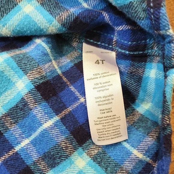 OshKosh 4T flannel - Picture 3 of 6